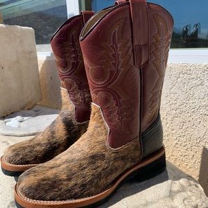 Roper Hair-on Western Cowboy Boots